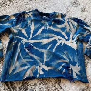 Distressed/Tie Dye Crewneck